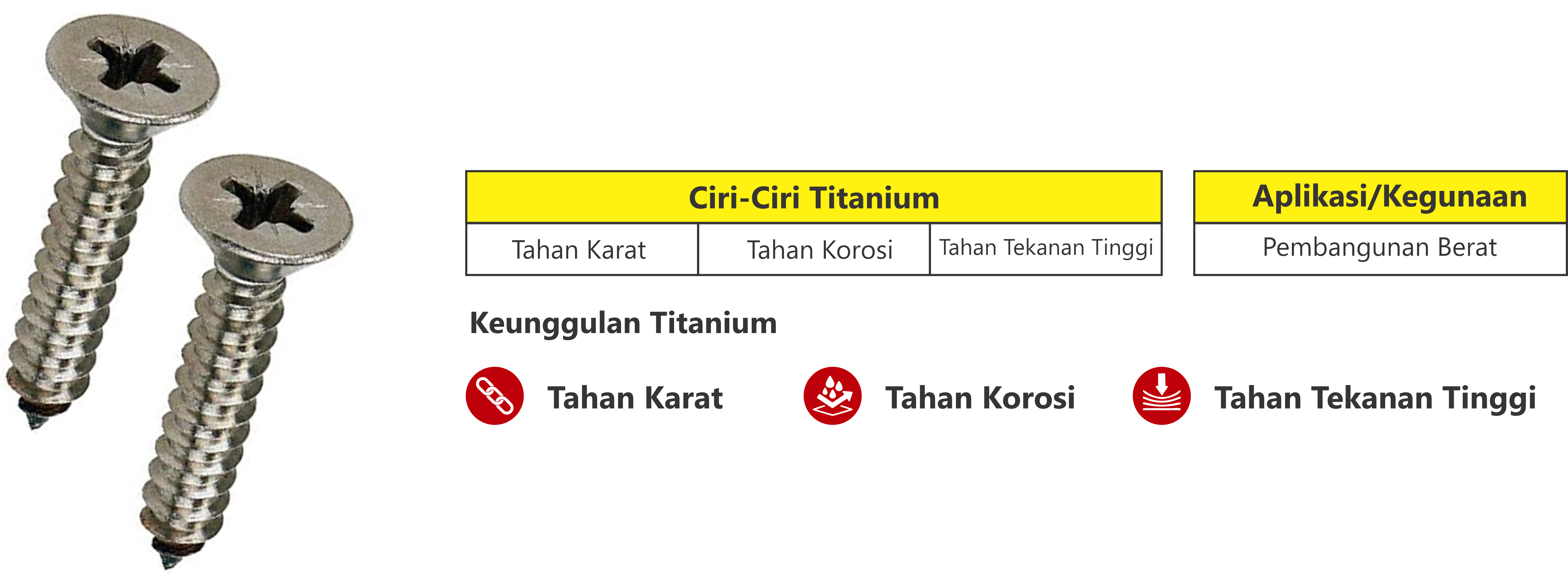 Sekrup titanium
